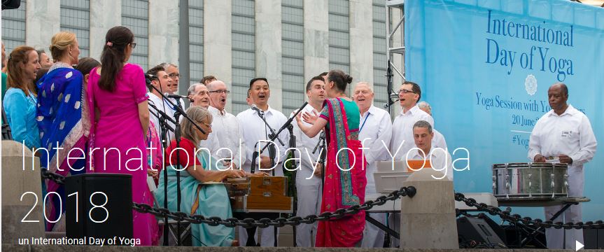 UN International Day of Yoga, 20 June 2018