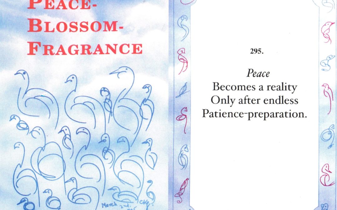 25th Anniversary of “Peace-Blossom-Fragrance” – Selected Poems on Peace